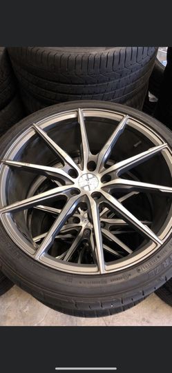 20” used SPD wheels with sumitomo HTRZIII tires