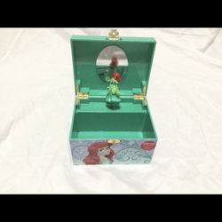 Ariel Mermaid Disney Princess Music Jewelry Plastic Box, Plays Part Of Your World