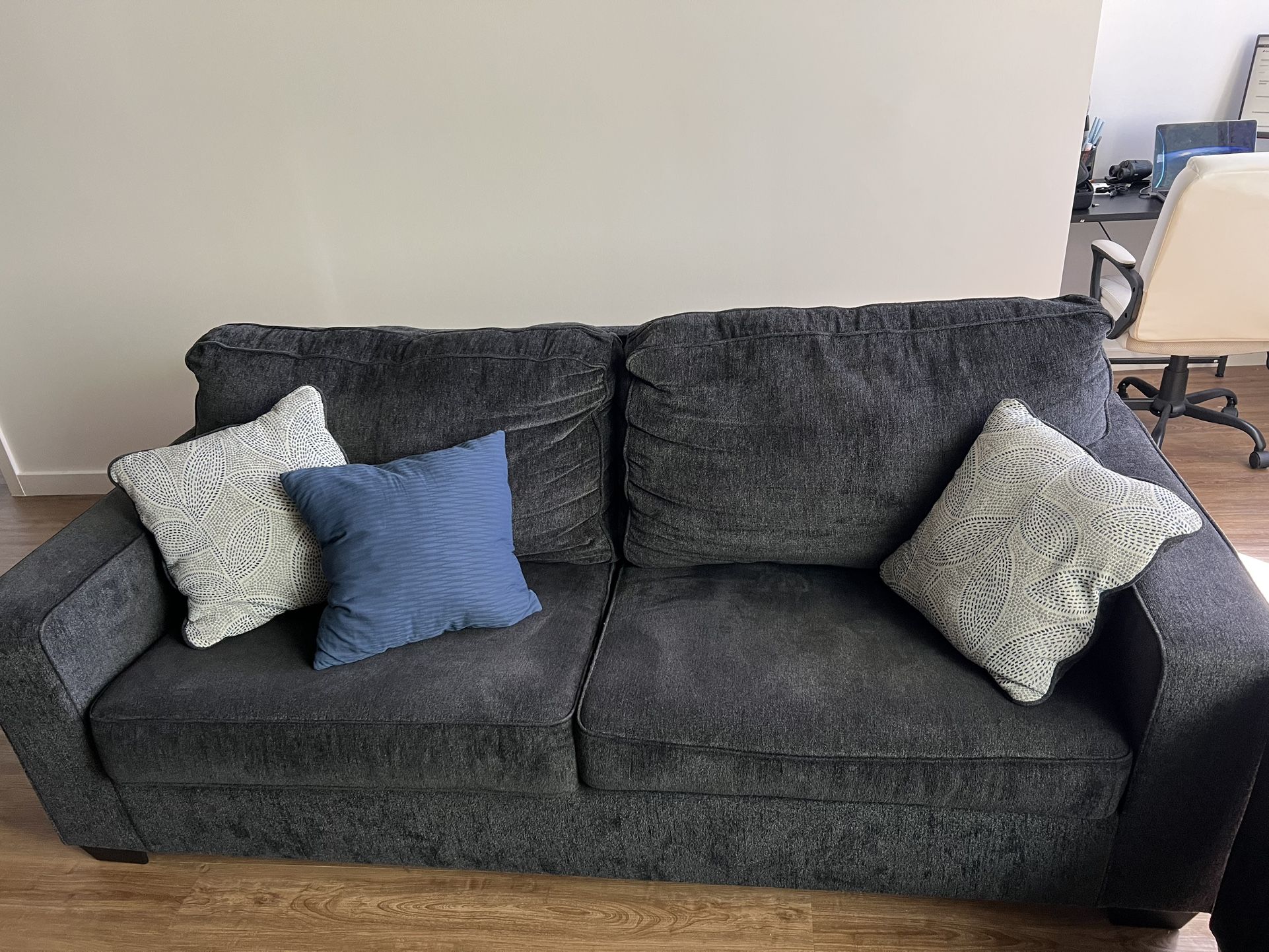 Charcoal Grey Sofa Bed Set