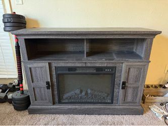 Electric fireplace tv stand