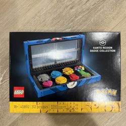 lego pokemon kanto region badge collection set new