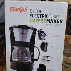 Parini 5 Cup Coffee Maker - New In Box