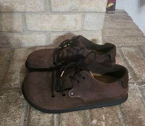 Birkenstock Montana in Brown Oiled Leather Size 40