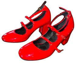   Women's Chunky Heel Ankle Strap Shoes Shiny Leather Pump Mary Jane Sz 10 New  Women's Chunky Heel Ankle Strap Shoes are a stylish and versatile choi