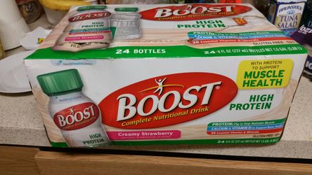 Case of boost cost $40 selling for 20