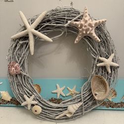 Sea Shell Wreath And Wall Decor
