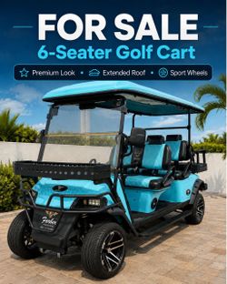 6 seater golf electric golf cart
