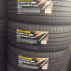 225/60/17 Blackhawk Tires 🛞