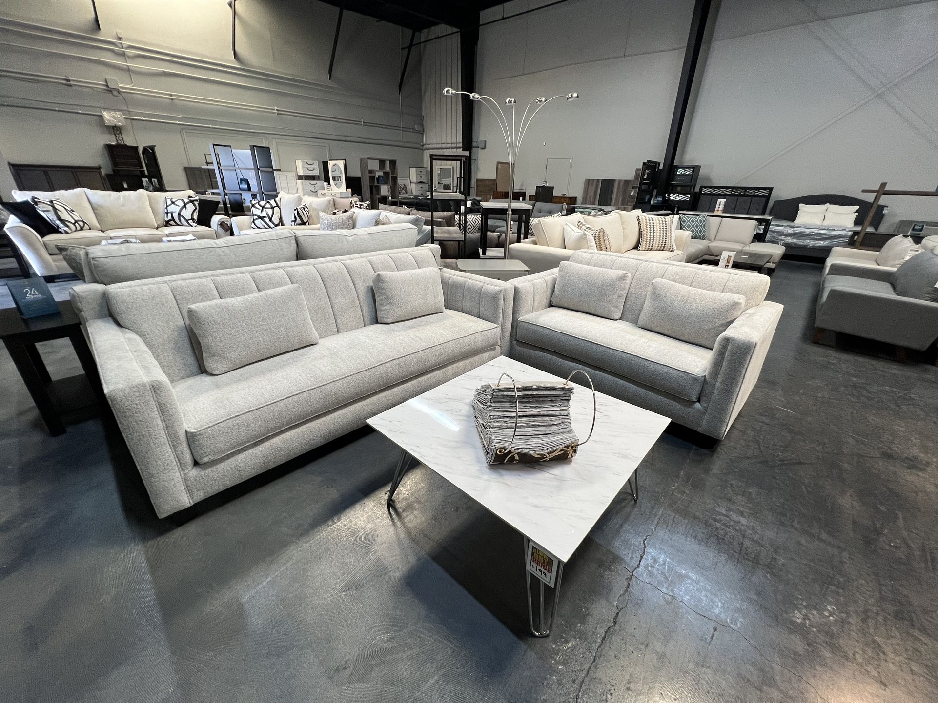 2pc Sofa & Love Seat Set