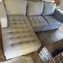 2 Pice Grey  Sectional 