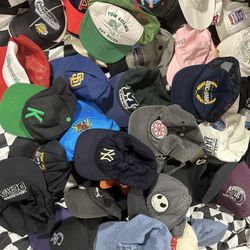 70+ Vintage Streetwear Hat Disney Lakers Dodgers NFL & More Lot Bundle
