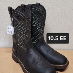 Ariat Work Boots Sz 10.5EE Steel Toe 