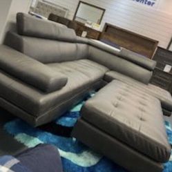 Ibiza sectional with ottoman $9 99 with easy finance