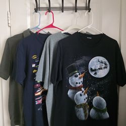 4 Men's Shirts Size Large 