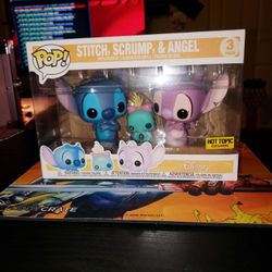 Stitch,Scrump And Angel (3 Pack Funko Pop) (Hottopic Exclusive)