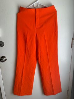 Alice + Olivia Bright Orange Wide Leg Pants / Trousers (Size 8 - Worn Once!)