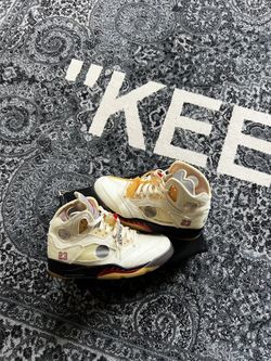 Off White Air Jordan 5 Sail Sz 10.5