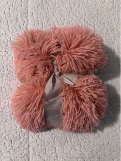 Pink Faux Fur Blanket