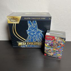 Mega Evolution Elite Trainer Box And Booster Bundle ETB Sealed Pokemon