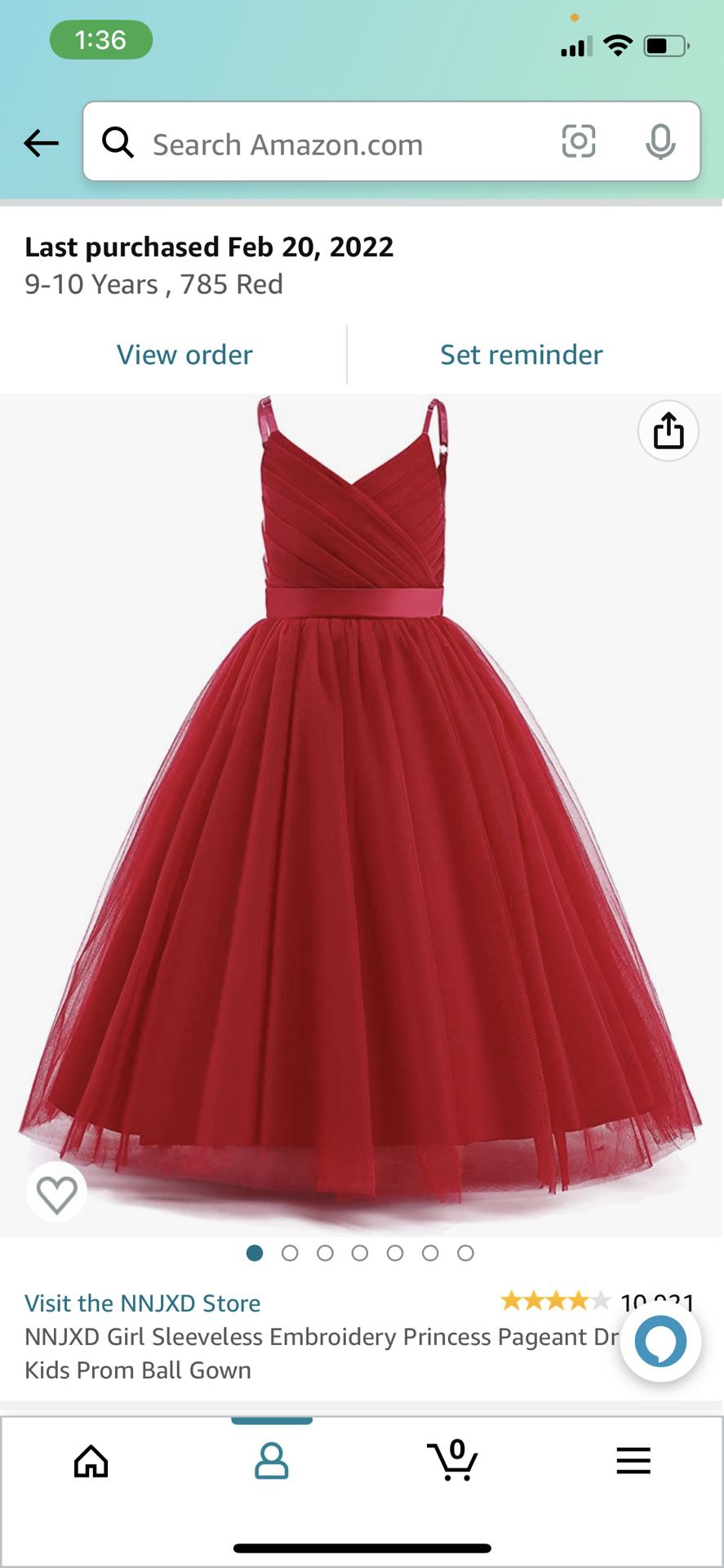 Red Flower Girl Dress