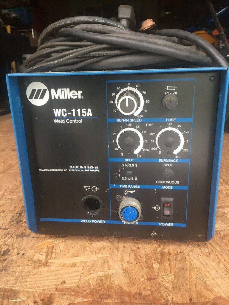 Miller Miller WC-115A Weld Control With Contactor W/ Miller Spoolmatic 30A MIG Spool Gun
