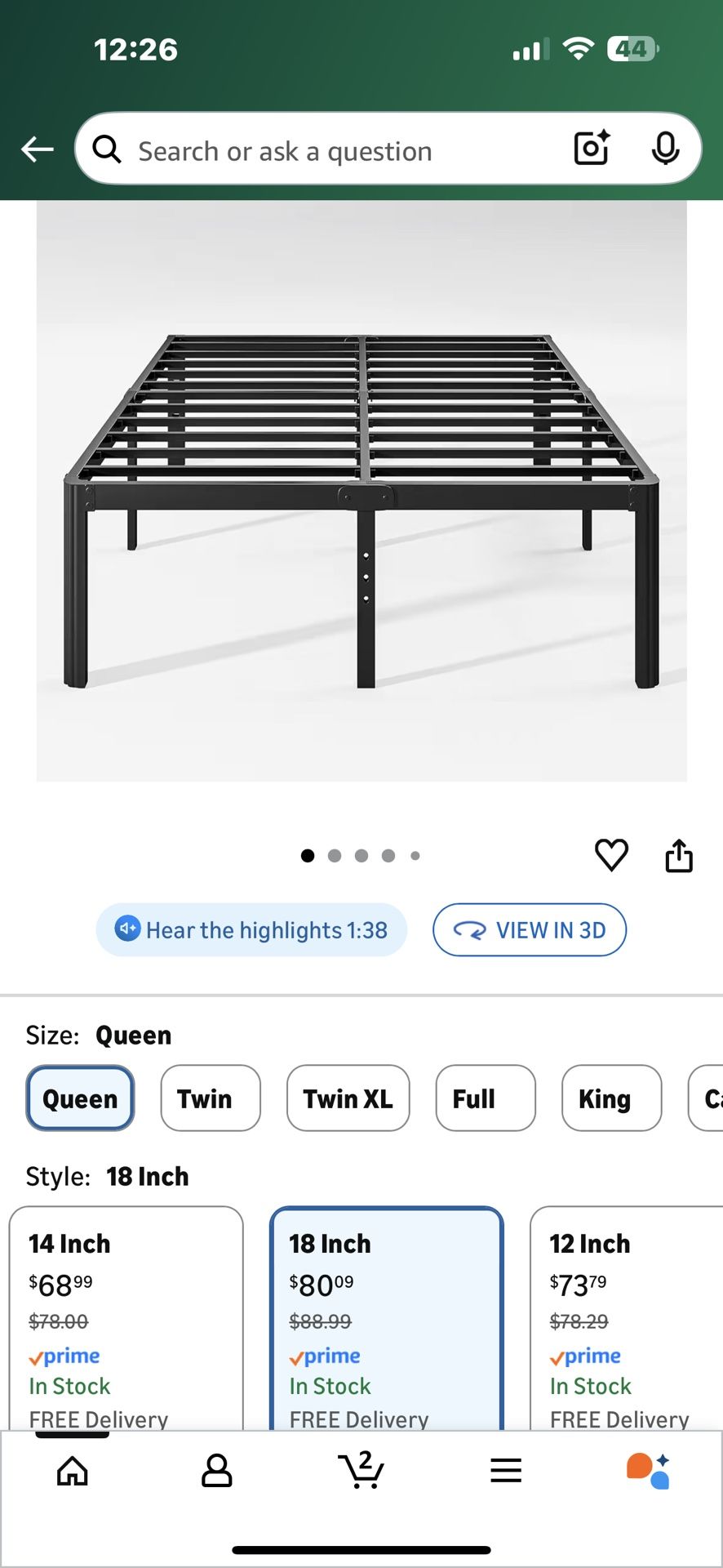 Base Y Colchón Queen Size