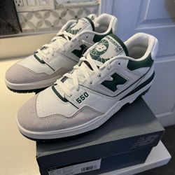 New Balance 550 White Green Size 11