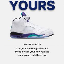 Brand New Jordan 5 Grape 2025