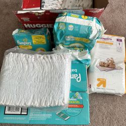 Baby Size 1 & 2 Diapers 