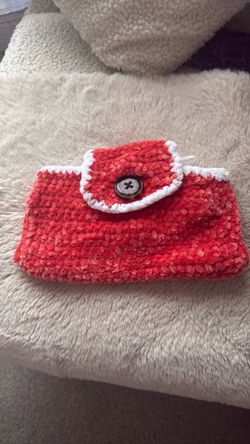 Handmade makeup crochet bag