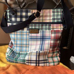 Tommy Hilfiger plaid nylon crossbody