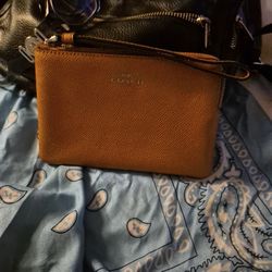 Woman's Versace Leather Coach Clutch New