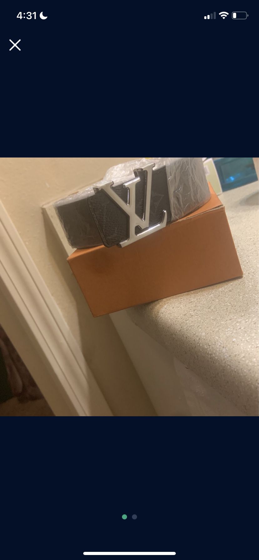 AUTHENTIC BLACK LEATHER BELT LOUIS VUITTON for Sale in Renton, WA - OfferUp