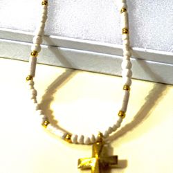 Cross Pendant Necklace (handmade)