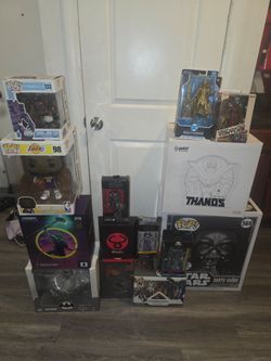 Collectible Action Figure Lot - Funko Pop!, Star Wars Black Series, Marvel Legends, and More