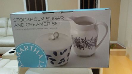 Martha Stewart-Stockholm sugar and creamer set