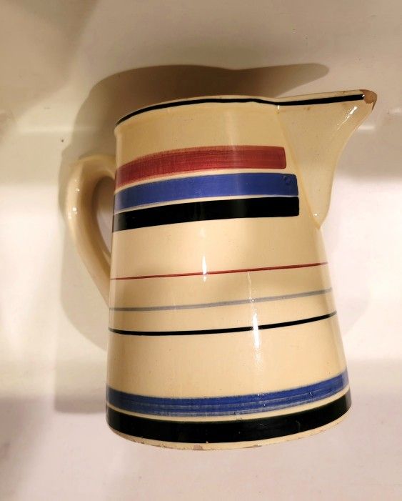 VINTAGE HANDPAINTED GERMANY PITCHER -OLD!!