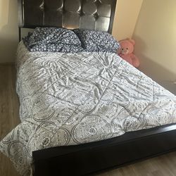 Queen Bed Frame With A Boxspring Included 