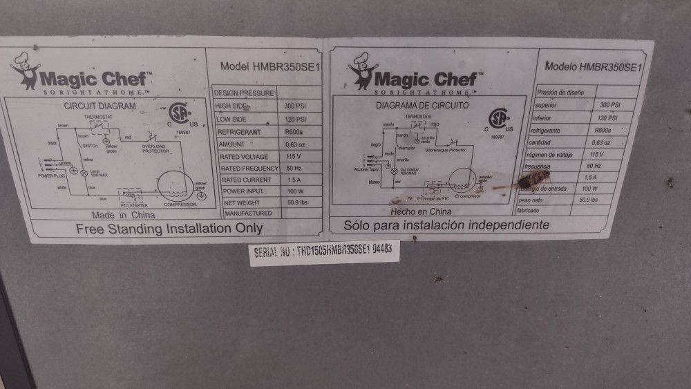 Magic Chef Mini Fridge