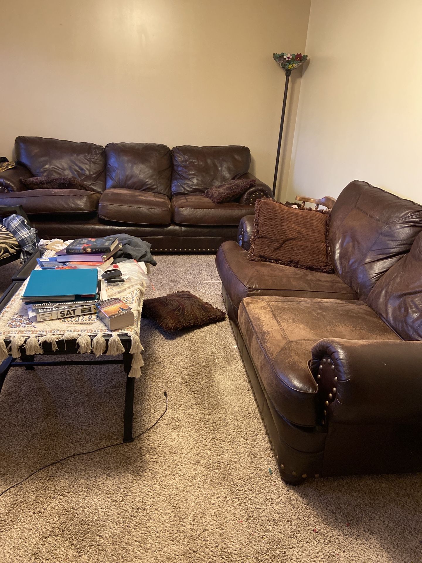 Free leather Sofas and A Recliner