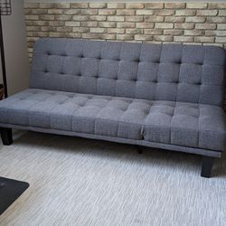 


Convertible Futon Lounge Sofa, Dark Gray


