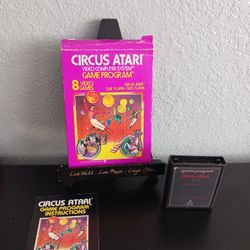 Circus Atari (Atari 2600, 1980) Complete in Box w/ Manual/Instruct Tested Works