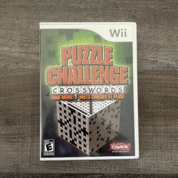 Puzzle Challenge Crossword Wii Games 
