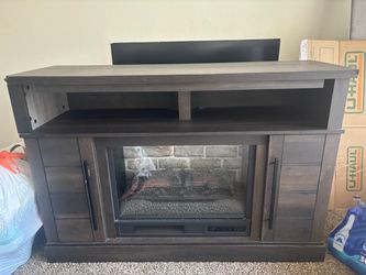 Tv stand with chimney