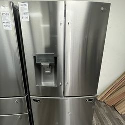 CLEARANCE SALE $1199! LG Standard Depth 3 Door French Door Refrigerator