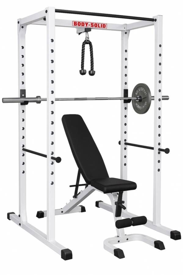Full Home Gym Setup – Power Rack, Bench, Barbell, Plates & Dumbbells