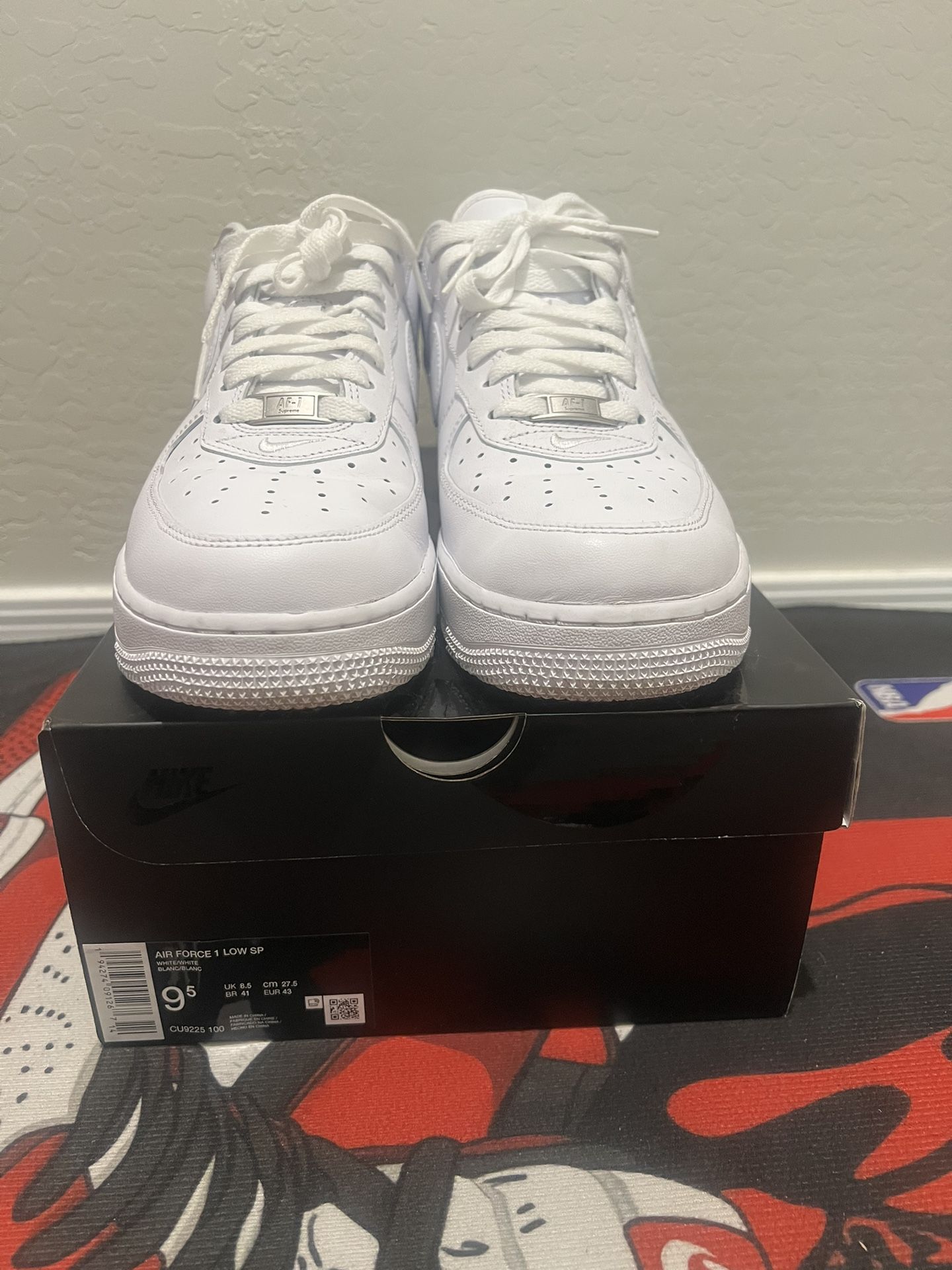 Air Force Supreme White Mens Size 9.5
