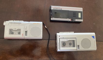 Vintage Microcassette Recorders