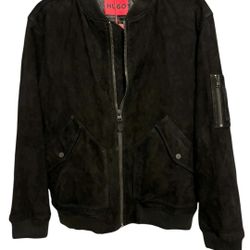 NEW NWT HUGO BOSS SUEDE LEATHER JACKET MSRP $700