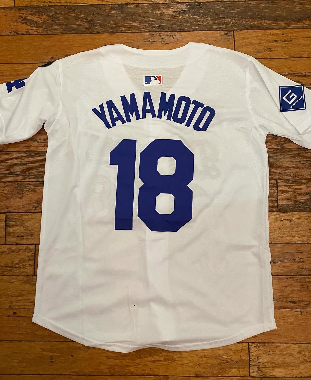 New blue Yamamoto new 2025 World Series patch Jersey